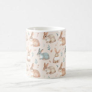 Emballage de mug doux lapin de Pâques