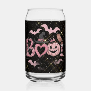 Emballage de verre Halloween rose pour canette - F