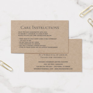 Emballage de vêtements de lavage Kraft