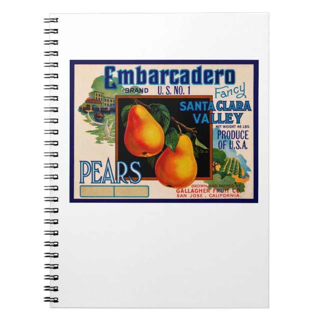Embarcadero Birnen Notizblock (Vorderseite)