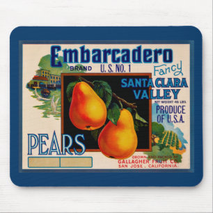 Embarcadero extravagante Santa Clara Birnen Mousepad