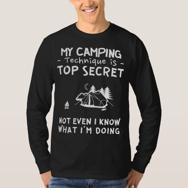 Embark on a Mystery Adventure with My Camping Skil T-Shirt (Vorderseite)