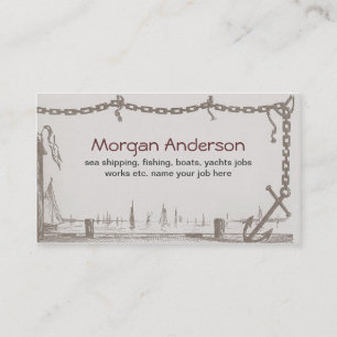 embarque des bateaux pêchant le carte de visite