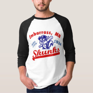Embarrass, MN Skunks Vintag Baseball Team 1934 T-Shirt