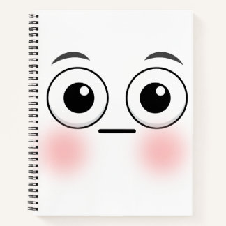Embarrassed face Notebook Notizbuch