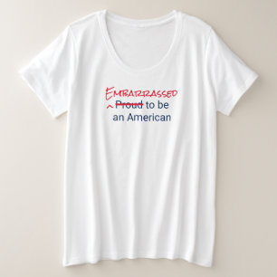 Embarrassée/fière d'être une T-shirt américaine