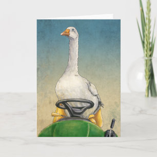 Embden Goose sur les cartes de tracteur