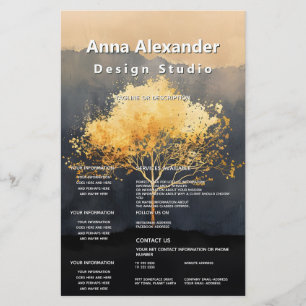 Ember Canopy Minimalistisches Design Flyer
