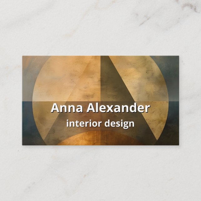 Ember Canopy | Minimalistisches Design Visitenkarte (Vorderseite)