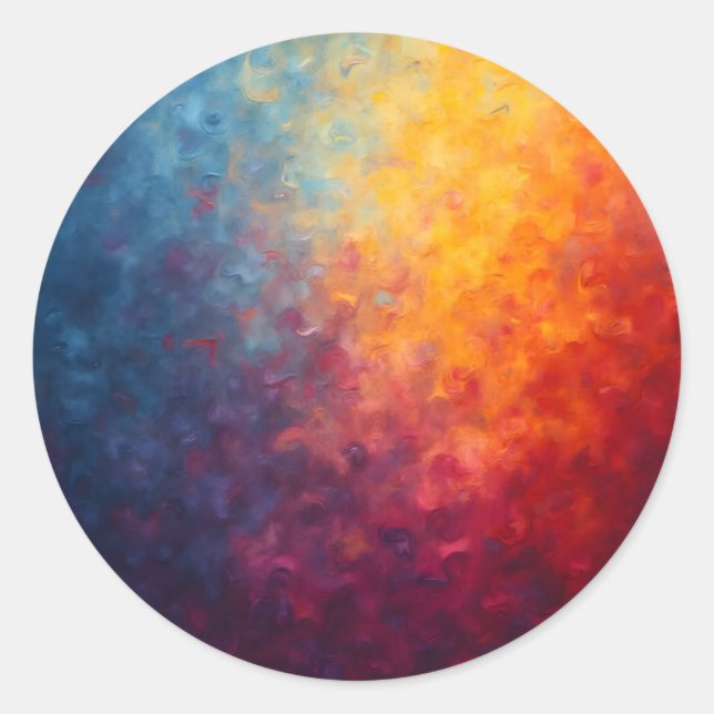 Ember Fade -  Runder Aufkleber (Vorderseite)