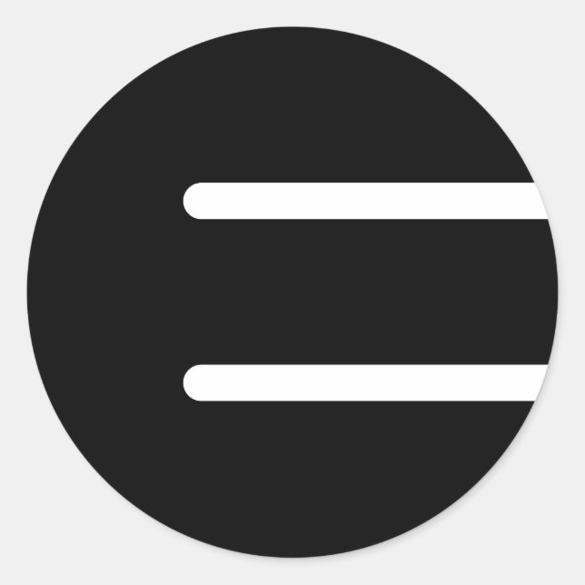 Ember Music "Black E" Sticker - 3 (Vorderseite)