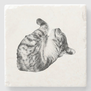 Ember-Step Purr Steinuntersetzer
