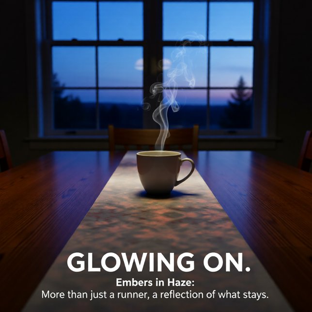 Embers in Haze Großer Tischläufer (Von Creator hochgeladen)