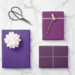 Emblem Byzantium Oriental Lila Shades 3 Tones Geschenkpapier Set
