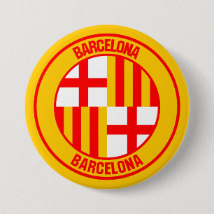 Emblem der Barcelona-Runde Button