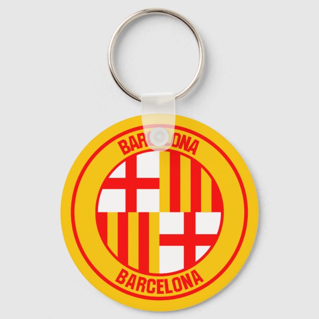 Emblem der Barcelona-Runde Schlüsselanhänger (Vorderseite)