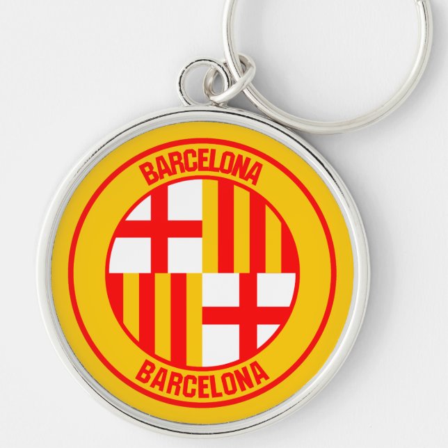 Emblem der Barcelona-Runde Schlüsselanhänger (Vorne)