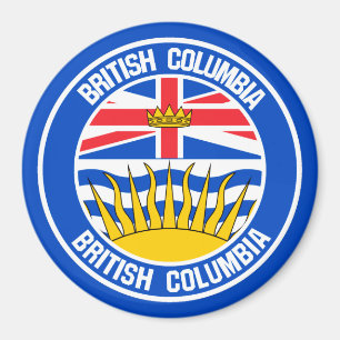 Emblem der British Columbia-Runde Magnet