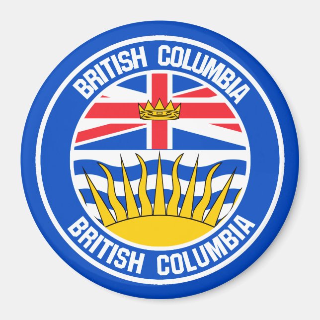 Emblem der British Columbia-Runde Magnet (Vorne)