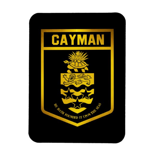 Emblem der Cayman-Inseln Magnet (Vertikal)