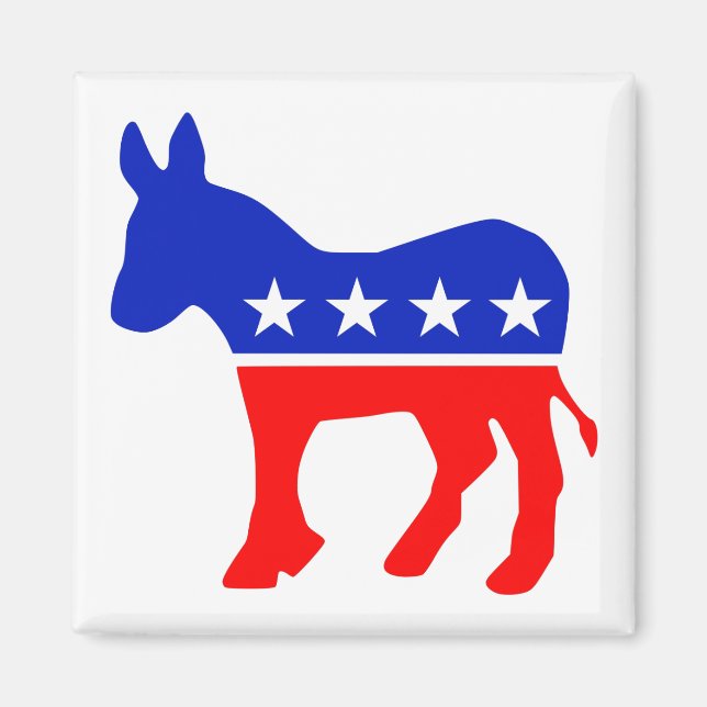 Emblem der Demokratischen Partei (Esel) Magnet (Vorne)