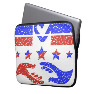 Emblem der Einheit - Feier des kollaborativen Vert Laptopschutzhülle