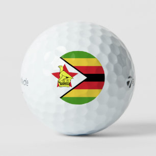 Emblem der Flagge von Simbabwe Golfball