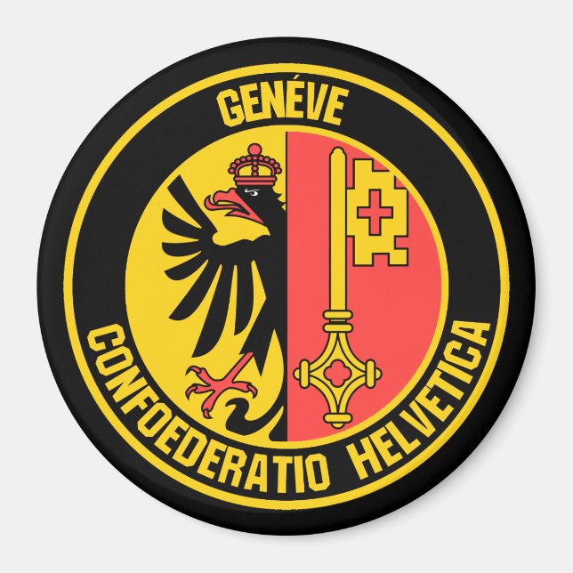 Emblem der Genfer Runde Magnet (Vorne)