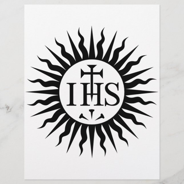 Emblem der Gesellschaft Jesu Flyer (Vorne)