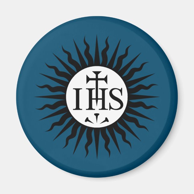 Emblem der Gesellschaft Jesu Magnet (Vorne)