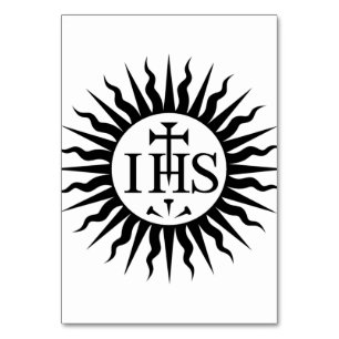 Emblem der Gesellschaft Jesu Tischnummer
