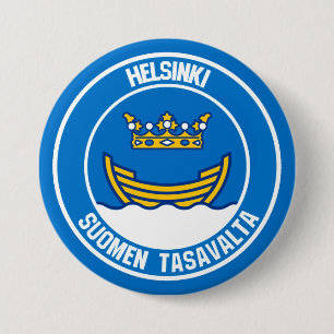 Emblem der Helsinki-Runde Button
