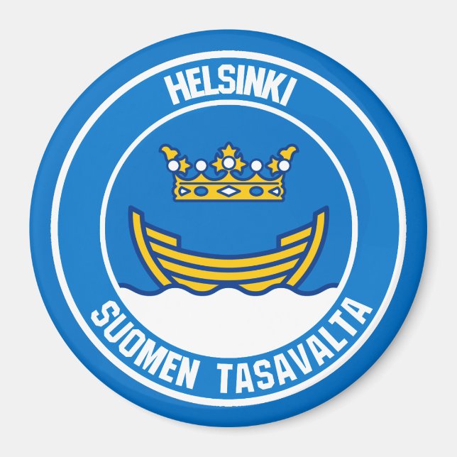 Emblem der Helsinki-Runde Magnet (Vorne)