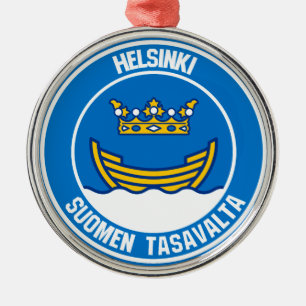 Emblem der Helsinki-Runde Ornament Aus Metall