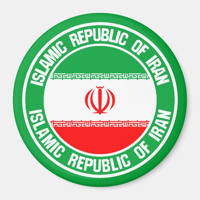 Emblem der Iran-Runde Magnet (Vorne)