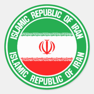 Emblem der Iran-Runde Runder Aufkleber