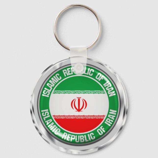 Emblem der Iran-Runde Schlüsselanhänger (Vorderseite)