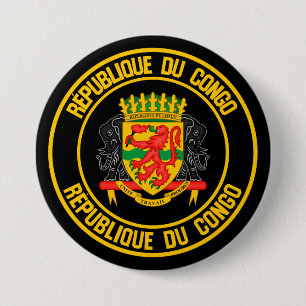 Emblem der Kongo-Runde Button
