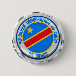 Emblem der Kongo-Runde Button