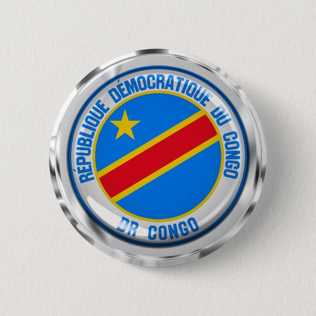 Emblem der Kongo-Runde Button (Vorderseite)