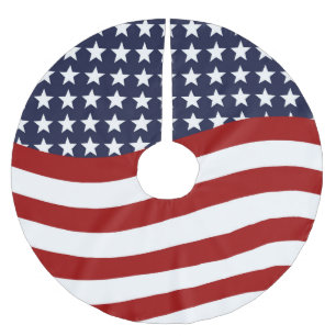EMBLEM DER LIEBE DES LAND-I! (patriotischer Polyester Weihnachtsbaumdecke