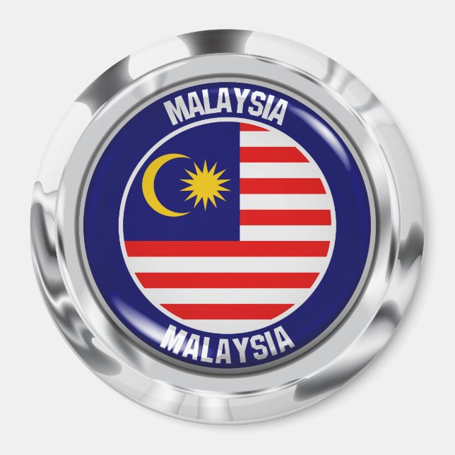 Emblem der Malaysia-Runde Magnet (Vorne)