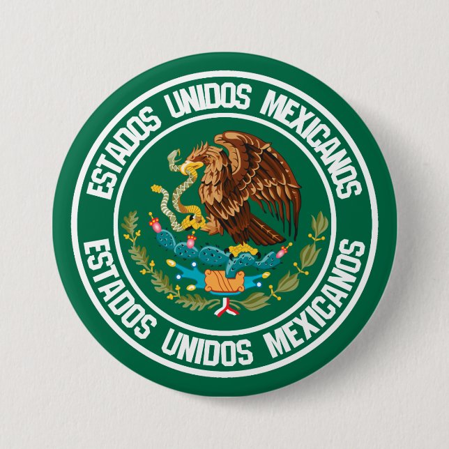 Emblem der Mexiko-Runde Button (Vorderseite)