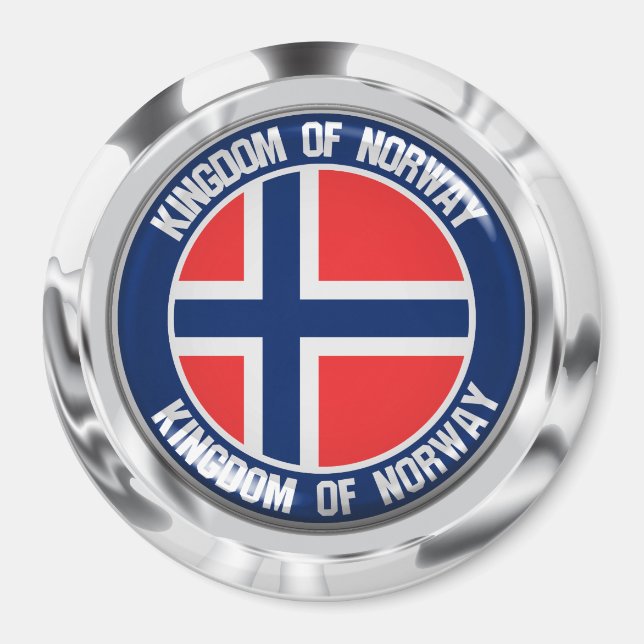 Emblem der Norwegen-Runde Magnet (Vorne)