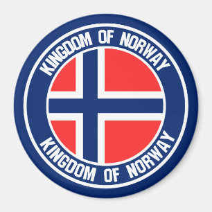 Emblem der Norwegen-Runde Magnet