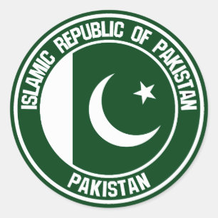 Emblem der pakistanischen Runde Runder Aufkleber