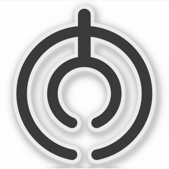 Emblem der Präfektur Oita (Ōita), Japan Aufkleber (Vorderseite)
