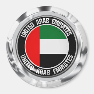 Emblem der Runde der Vereinigten Arabischen Emirat Magnet