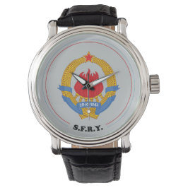 Emblem der Sozialistischen Bundesstaatlichen Repub Armbanduhr