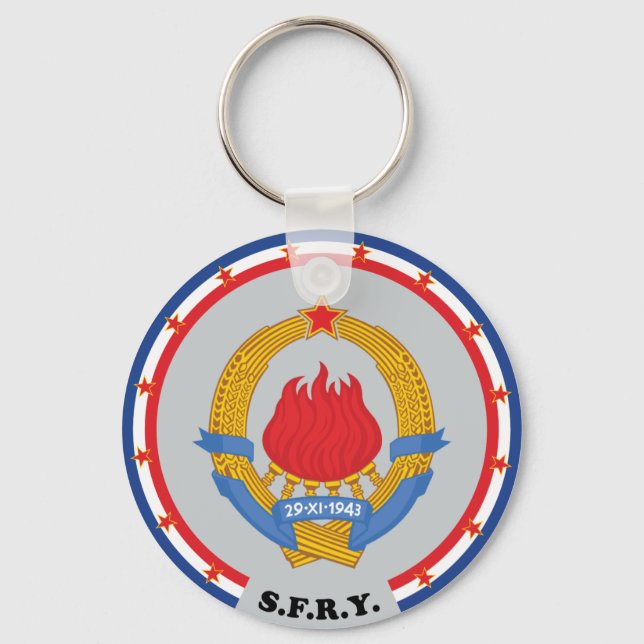 Emblem der Sozialistischen Bundesstaatlichen Repub Schlüsselanhänger (Vorderseite)